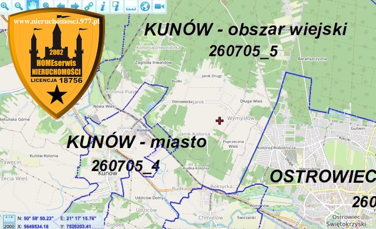 działka na sprzedaż - Kunów, Janik